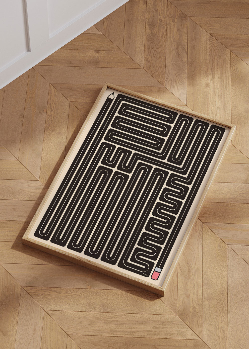 GIDDY GRAPHITE BLACK POSTER