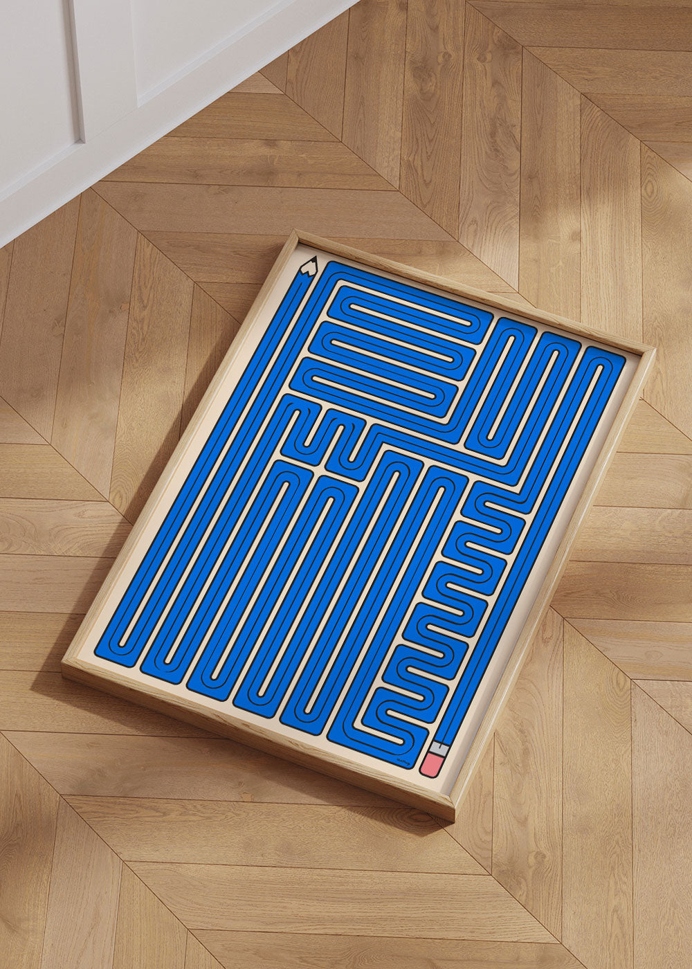 GIDDY GRAPHITE BLUE POSTER