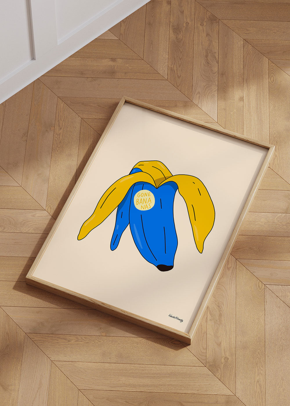 GONE BANANAS BLUE POSTER