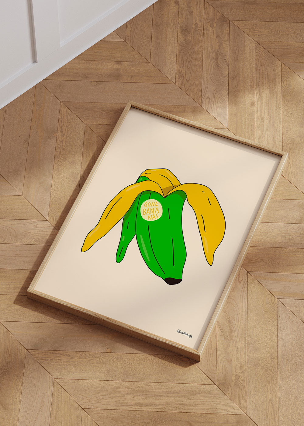 GONE BANANAS GREEN POSTER