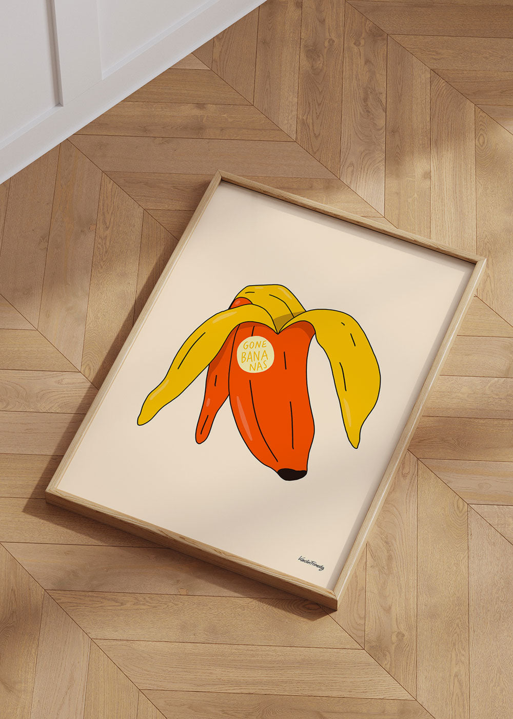 GONE BANANAS ORANGE POSTER